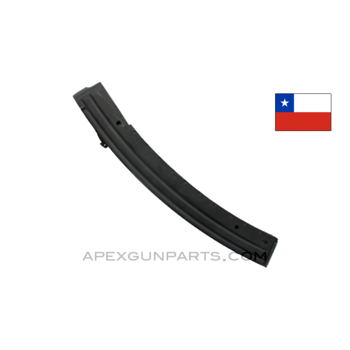 Chilean PAF Magazine, 50rd, 9x19, No Retainer, *Good*