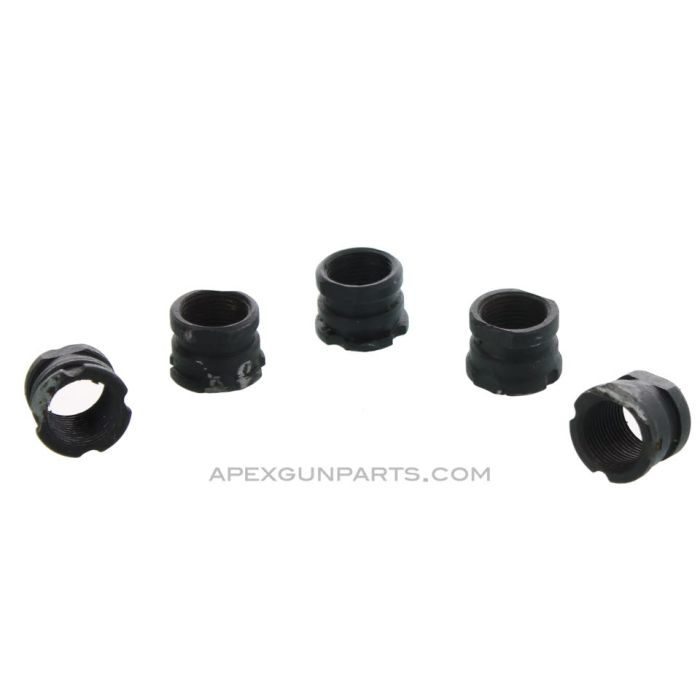 5 Pack of AK Muzzle Nuts with Weld Spot, Sold *As Is*