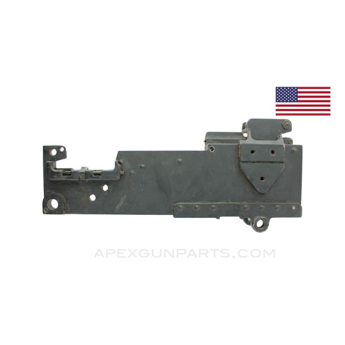 Browning 1919 Left Hand Side Plate (LHSP) .30-06 with Rear Sight, Top and Bottom Plate, Broken Extractor Cam *Good* 