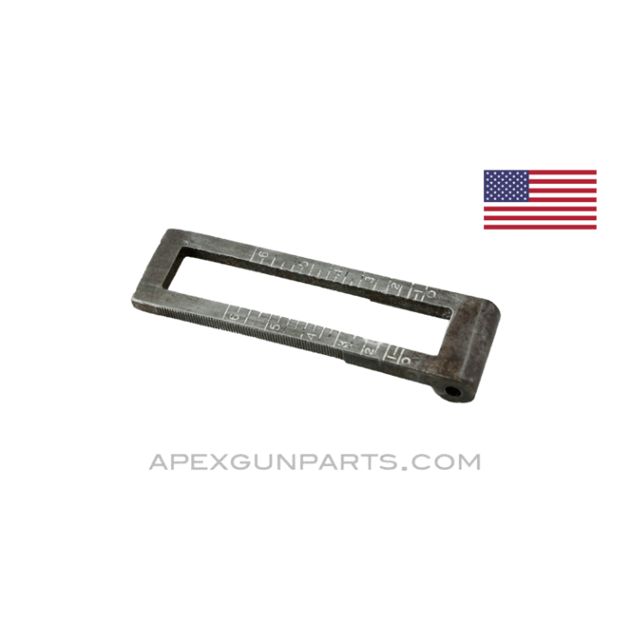 Thompson SMG Rear Sight Leaf, Lyman Adjustable, No Parts Fitted, *Good* 