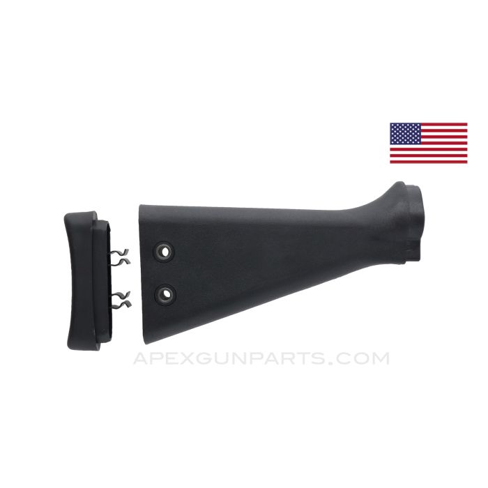 PTR Manufactured Buttstock Assembly for the G3 / HK91 / CETME C, Black Polymer, 922(r) Compliant Part, *NEW* 