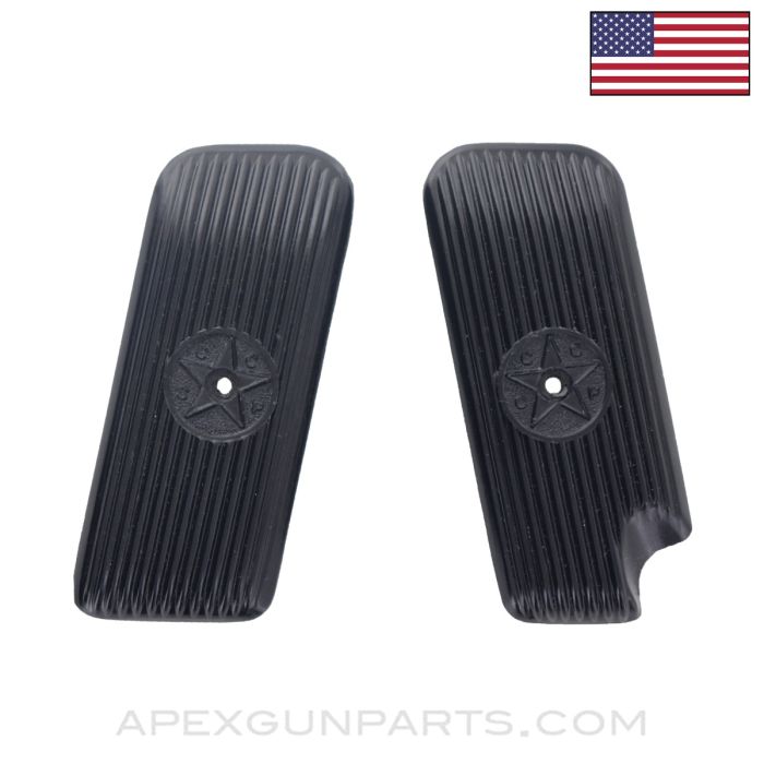 Tokarev Grips, w/ CCCP Star, Black Polymer, 9mm, *New Manufactured*