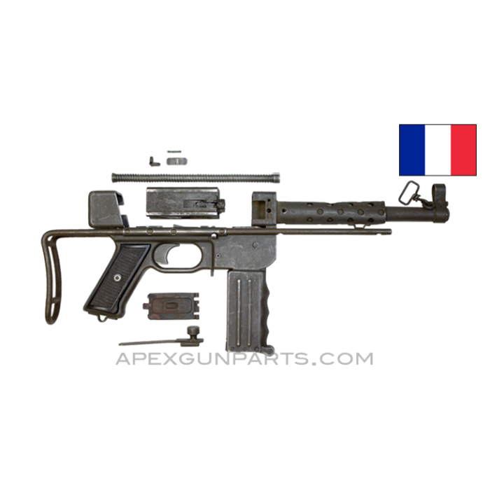 French MAT-49 Parts Kit, 9" Barrel, Collapsible Stock, Model 1, *Good* 