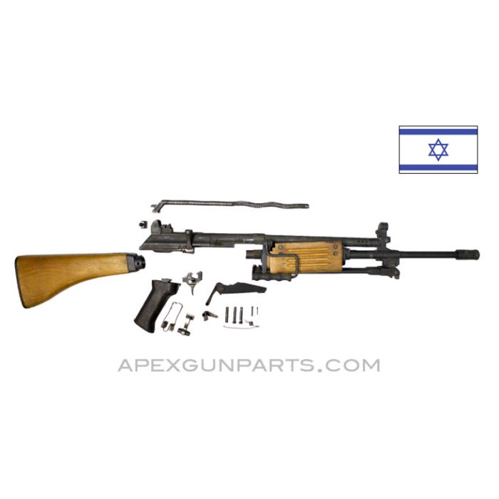 IMI Galil ARM Wood Stock Parts Kit, 18" Barrel w/ Bipod & Carry Handle .223 / 5.56, *Very Good* 
