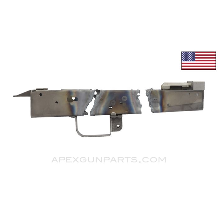 AK Trunnions, Front and Rear, with Trigger Guard & Bullet Guide, Stamped Demilled Receiver Sections, US Made *As-Is*