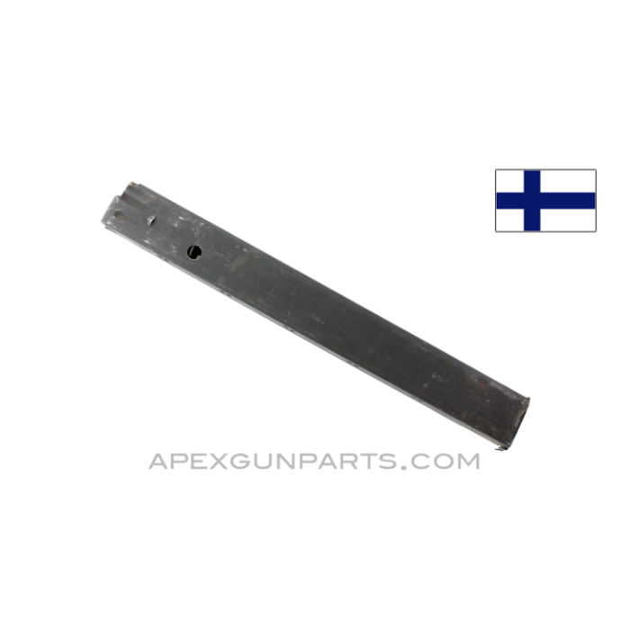 Finnish M/20 Bergmann Magazine, 50rd, .30 Luger, Steel, *Good* 