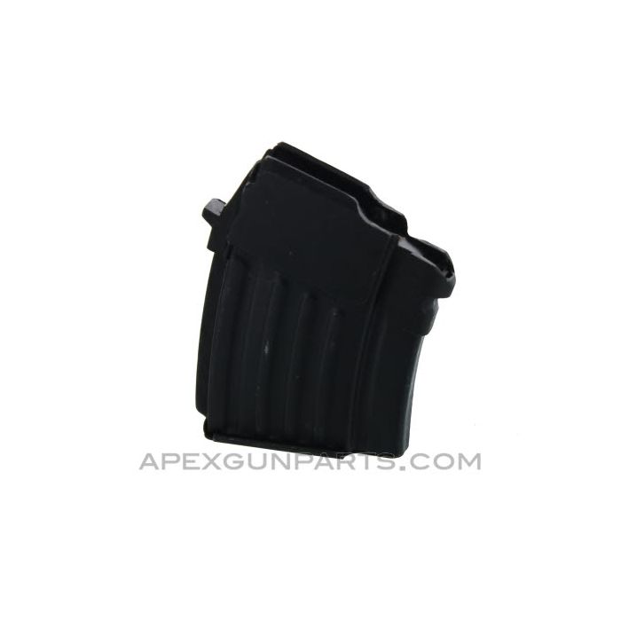 Romanian AK 5rd Single Stack Magazine, Blued Steel, 7.62X39, *Excellent* 