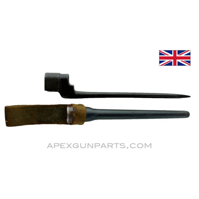 Enfield #4 Spike Bayonet With Victory Scabbard *Good*