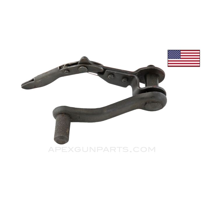 M3 Grease Gun Retracting Handle Assembly, Needs new Spring *Good*