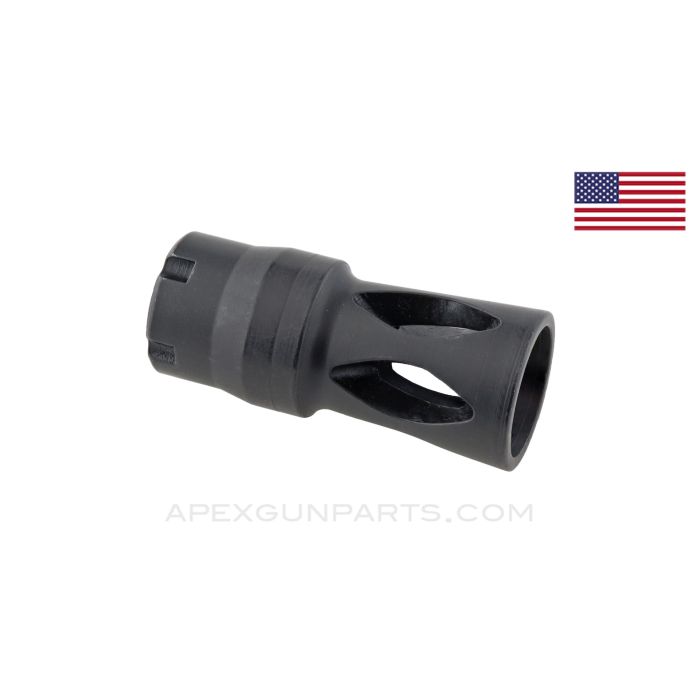 PKM Short Flash Hider, Nitride Finish, M18x1.5LH Threads, 7.62X54R, U.S. Made 922(r) Compliant part *NEW* 