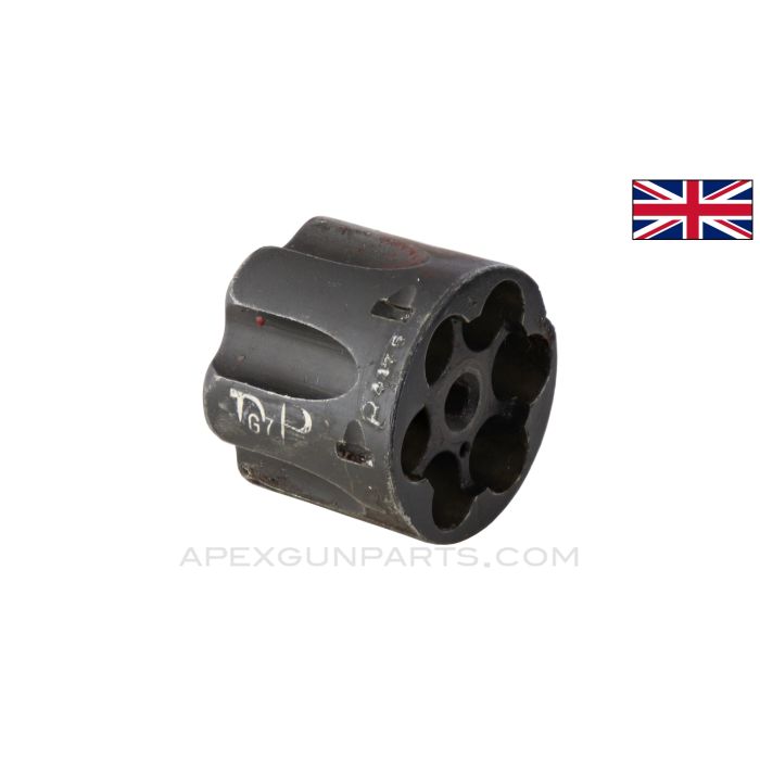 Enfield #2 MK1 Revolver Cylinder, DP Marked, Stripped, .38 S&W *Fair*