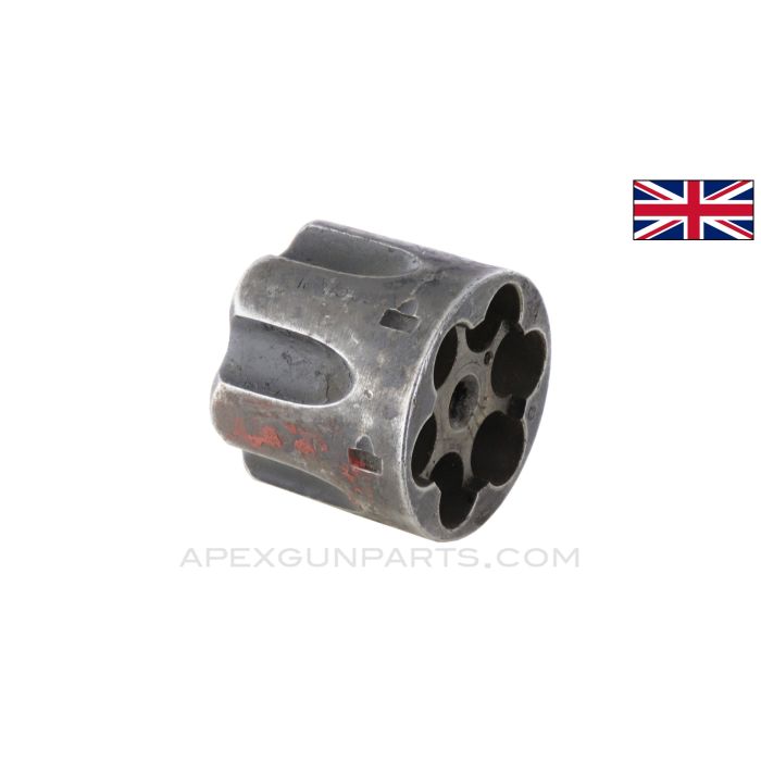 Enfield #2 MK1 Revolver Cylinder, Stripped, .38 S&W *Good*