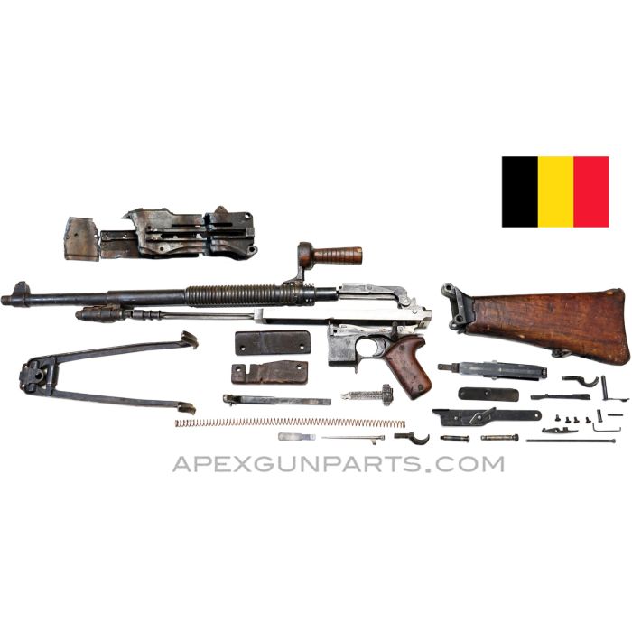 FN Model D Parts Kit, 21.5" Factory Barrel w/Bipod, No Gas Tube, Wood Stock 7x57mm *Good*