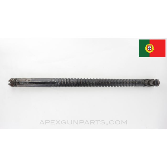 1946 Madsen LMG Demilled / Display Gun Barrel, 18.75", Portuguese, w/ Full Length Cooling Fins *Good* 