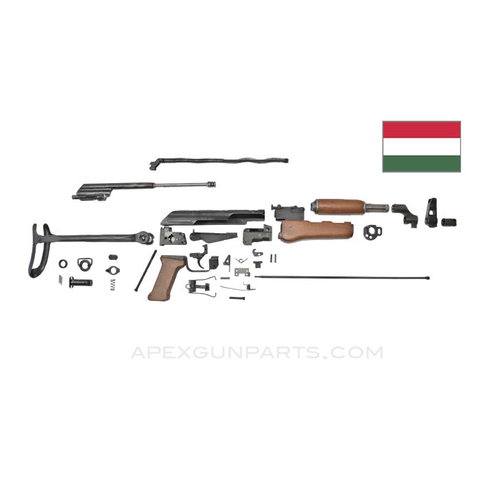 Hungarian AK-63D AMMS Under Folder Parts Kit w/Wood Grip, 7.62x39 *Good* 
