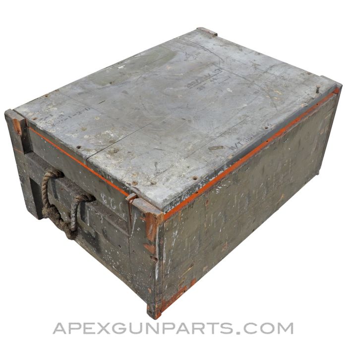 BREN Barrel Transit Crate, EMPTY, Wood with Inserts, Made to Hold 18 MK2 Barrels *Good* 