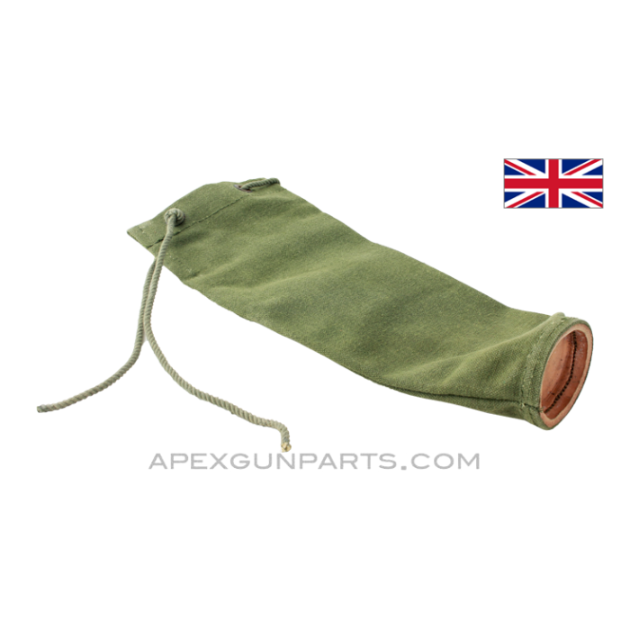 Lee-Enfield Rifle Muzzle Cover, OD Green Canvas *Very Good* 
