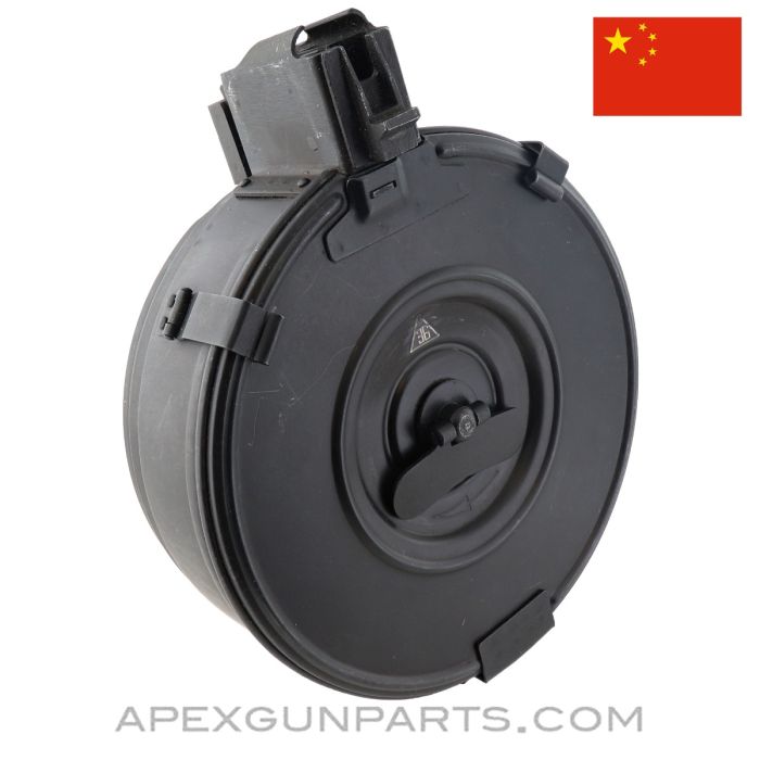 AK-47 Magazine, Backloading 75rd Drum, 7.62X39, Arsenal 36 China *NOS*