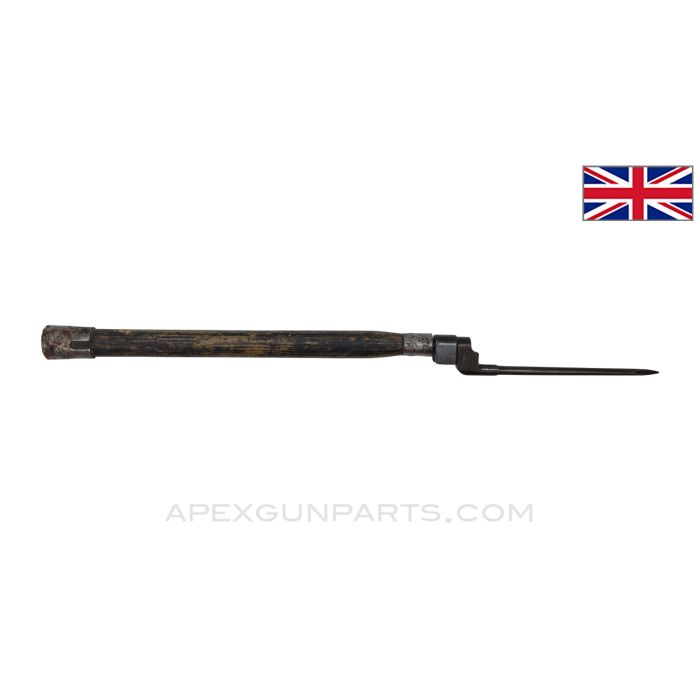 Shovel Handle, w/ Enfield #4 Spiked Bayonet *Good*