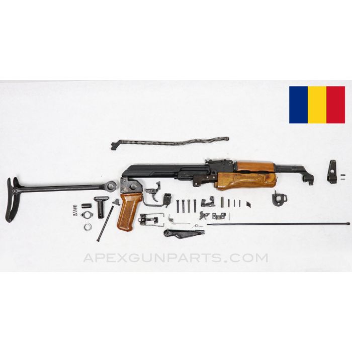 Romanian M65 AK-47 Under Folder Parts Kit, Matching Numbers, Wood Foregrip, 7.62x39 *Very Good* 