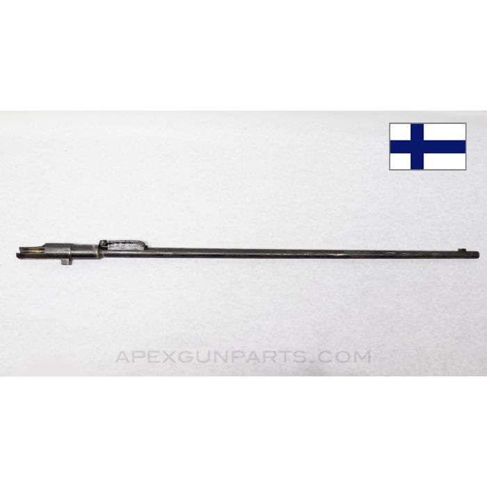 1891 Mosin Nagant Rifle Barrel, 31", w/ Rear Sight Assembly, Finnish Valmet, 7.62X54R *Good* 