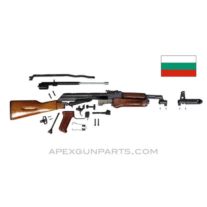 Bulgarian AK-74 Parts Kit, Wood Stock, 5.45X39 