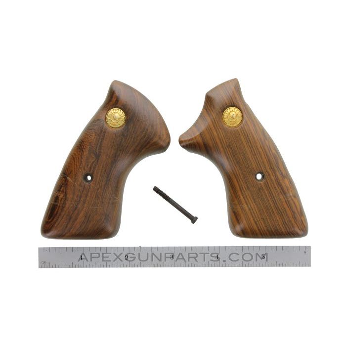 Taurus Revolver Wood Grips, Medium Frame, Smooth, *NOS* 