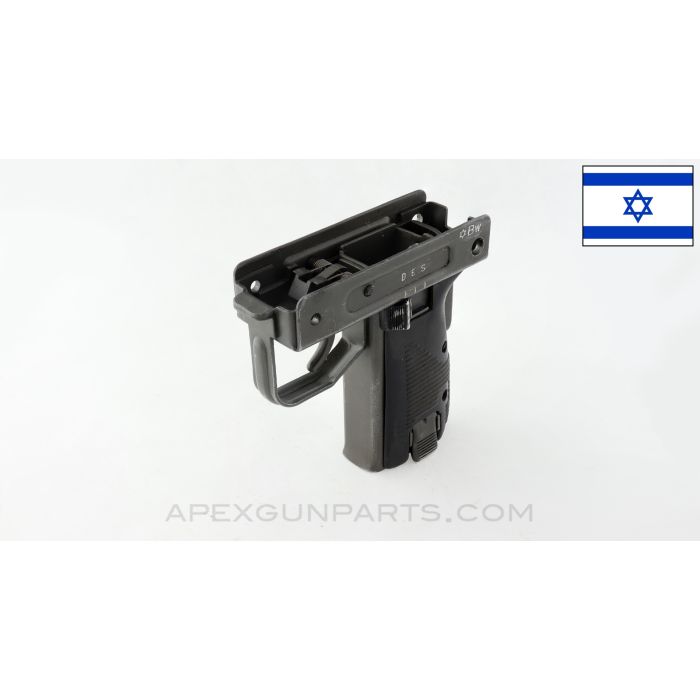 UZI F / A Fire Control Grip Assembly, German Issue Markings (D.E.S), No Sear Assembly *Very Good*