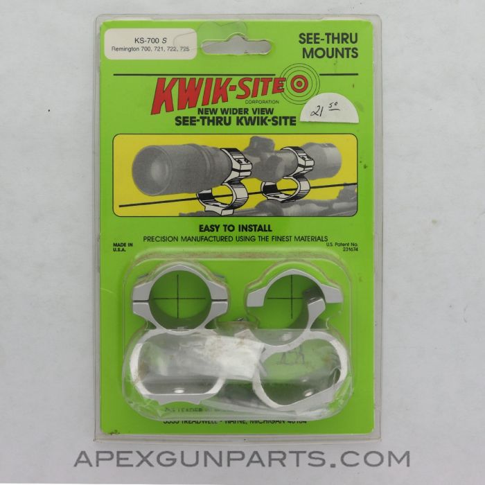 KS 700 S Kwik-Site See Through Scope Mount, For Remington 700 *NEW*