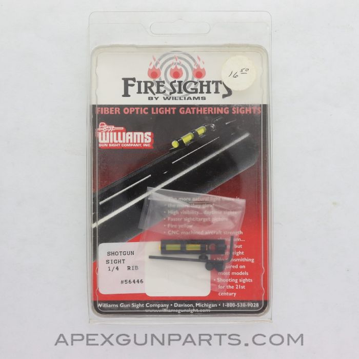 Fire Sights Fiber-Optic Shotgun Sight, 1/4" Rib *NEW*