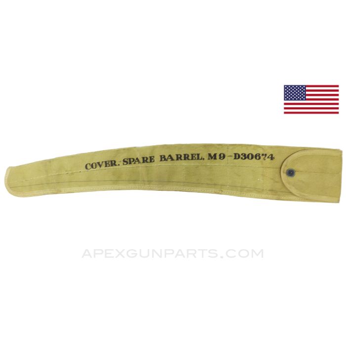 Browning 1919 Spare Barrel Cover, M9, OD Green Canvas, USGI *NOS* 