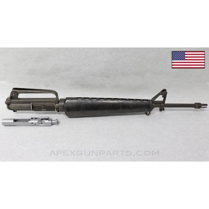 Colt 601 M16 Upper Assembly, 20" Pencil Barrel, 3-Prong "Duckbill" Flash Hider, Chrome Bolt Assembly, Gray Finish, 5.56x45 NATO *Very Good*