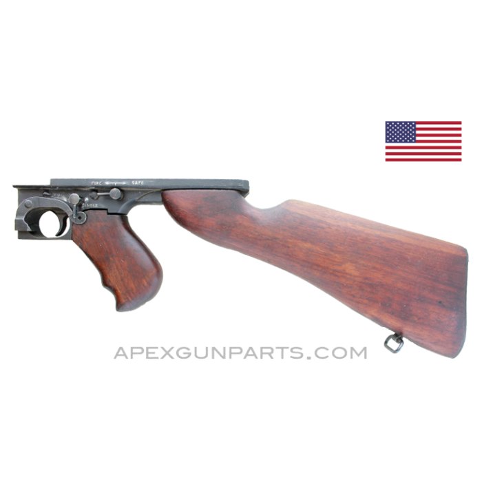 Thompson M1 Lower Receiver Assembly, w/ Buttstock and Pistol Grip, Full-Auto, .45 ACP, *Very Good* 