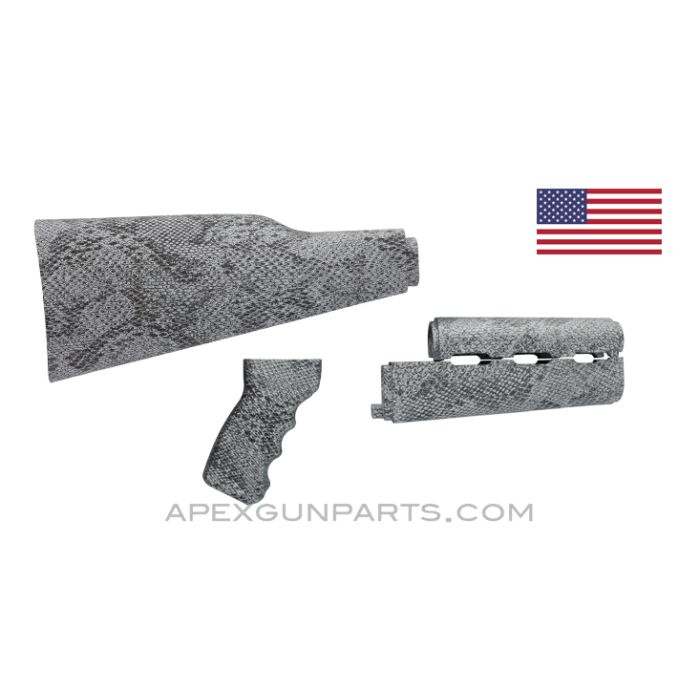 PAP M70 Rifle Stock Set, Snakeskin Pattern, U.S. Made, Nylon *Excellent*