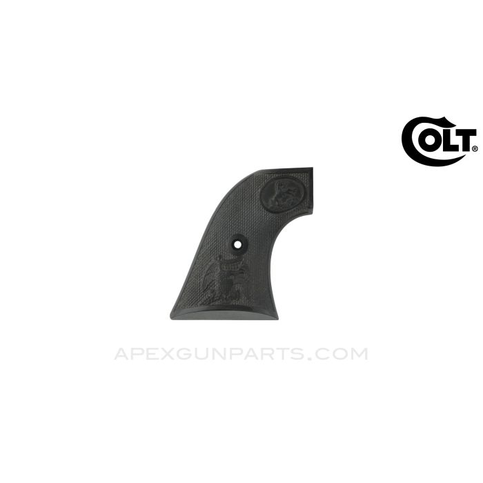 Colt Single Action, Right Grip, Eagle, No Grip Screw Nut, Black Plastic *New*