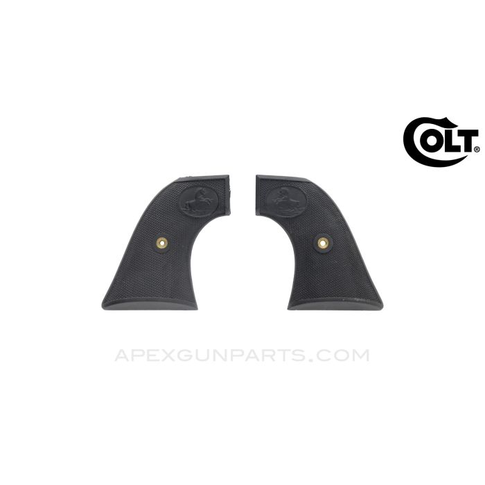 Colt Single Action Grip Set, Black Plastic *New*