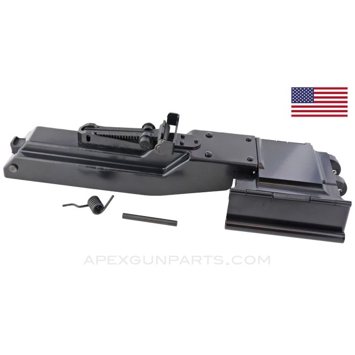 PKM Top Cover, Complete, w/ Rear Sight Assembly, Black,  U.S. Made *NEW* 