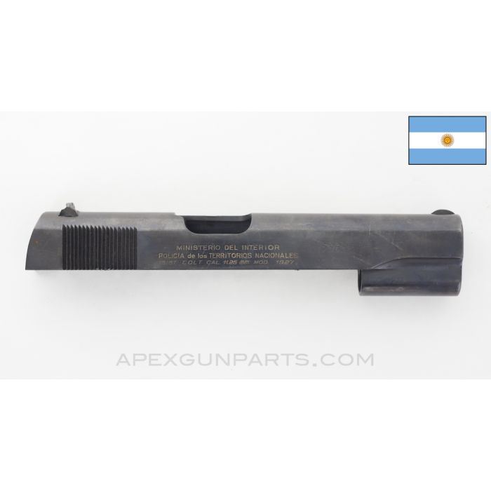 Argentinian 1927 Sistema Slide, Stripped, MInisterio Del Interior, .45 ACP, *Very Good*