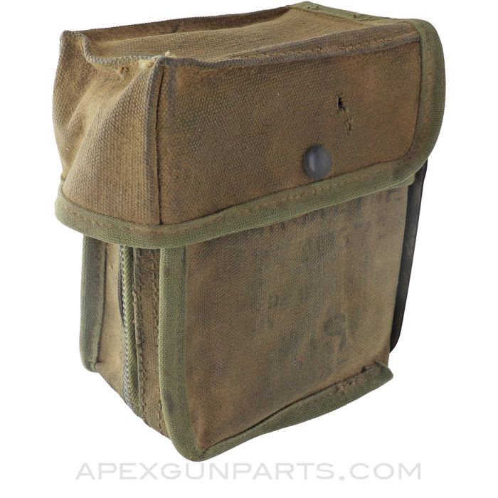 US M60 Magazine / Ammo Belt Pouch, 100rd, Early Vietnam Era, 7.62x51 NATO *Good*