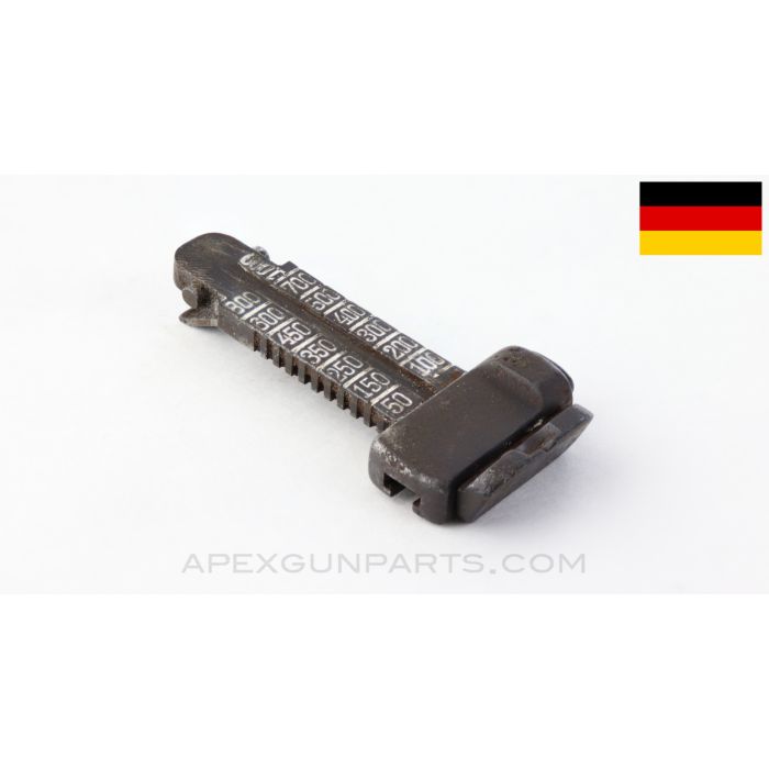 Mauser C96 "Broomhandle" Pistol Rear Sight Assembly, 7.63mm (.30 Mauser Auto) *Good*