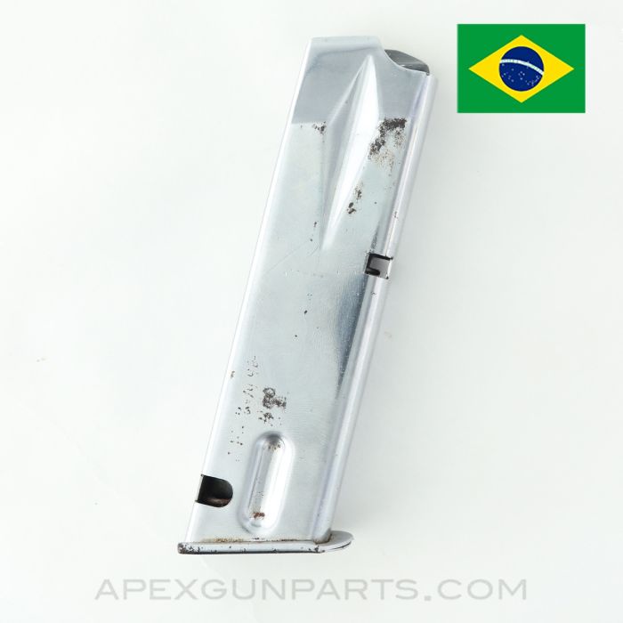 Taurus PT92/PT99 Magazine, 15rd, Nickel Plated, 9mm *Good*