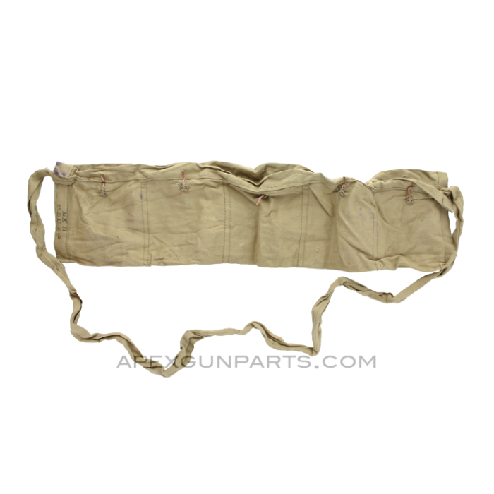 .303 Bandolier, for Ammunition on Stripper Clips, Khaki Canvas, *Very Good* 