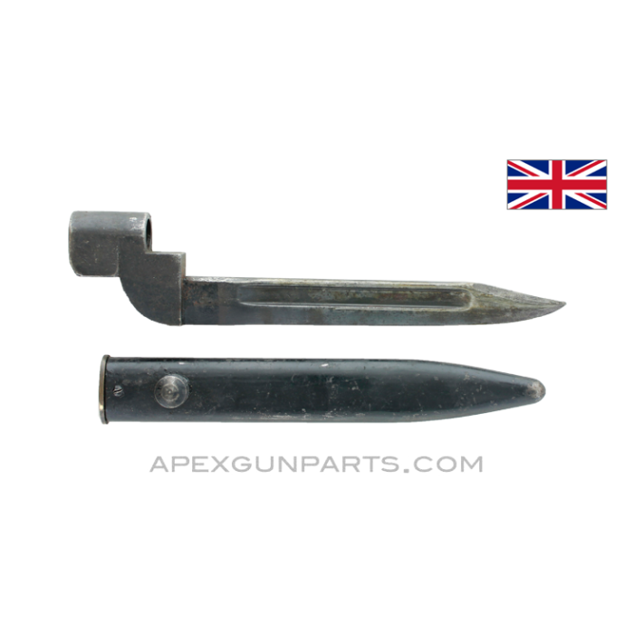Enfield #9 Bayonet and Scabbard, *Good* 