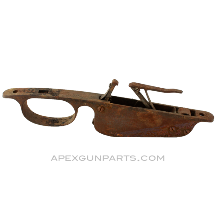 Steyr 1886 11mm Rifle Trigger Housing, With Magazine Spring Assembly, *Fair / Rusty*