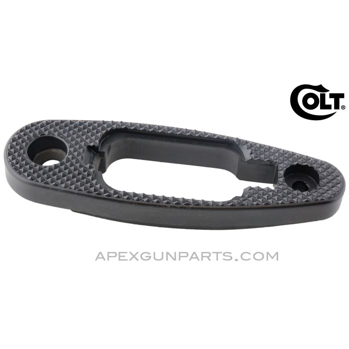 Colt AR-15 A2 Butt Plate Assembly, W/O Trap Door, Checkered Black Polymer, *NEW* 