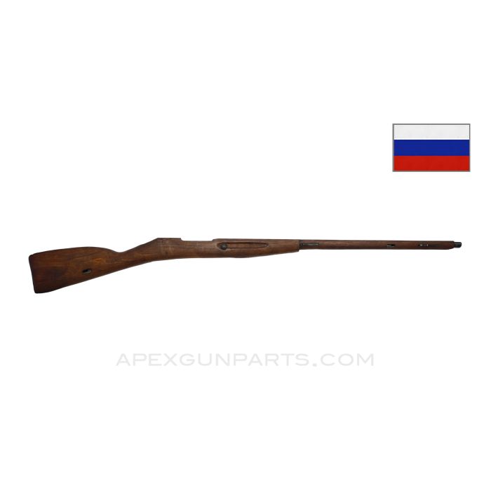 Mosin Nagant 91/30 Stock, w/ Metal Parts & Repair Section Cutout *Very Good*