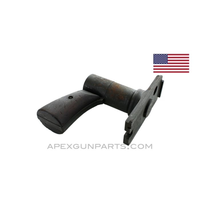 Browning 1917A1  Back Plate Assembly, Two Piece with Wood Grips, *Good* 