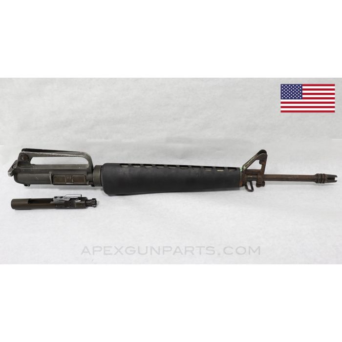 Colt 604 M16 Upper Assembly, 20" Barrel, 3-Prong Flash Hider, 1/12 Twist Rate, 1964-1967, 5.56 NATO *Good* 