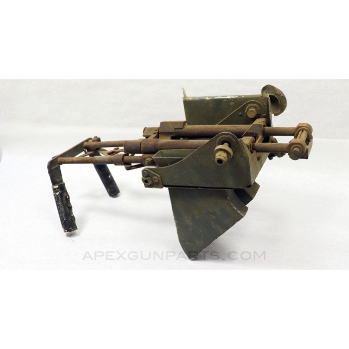 MAG58 / M240 MG Cradle, w/ Spent Link & Cartridge Chutes, Twin Grips *Good* 