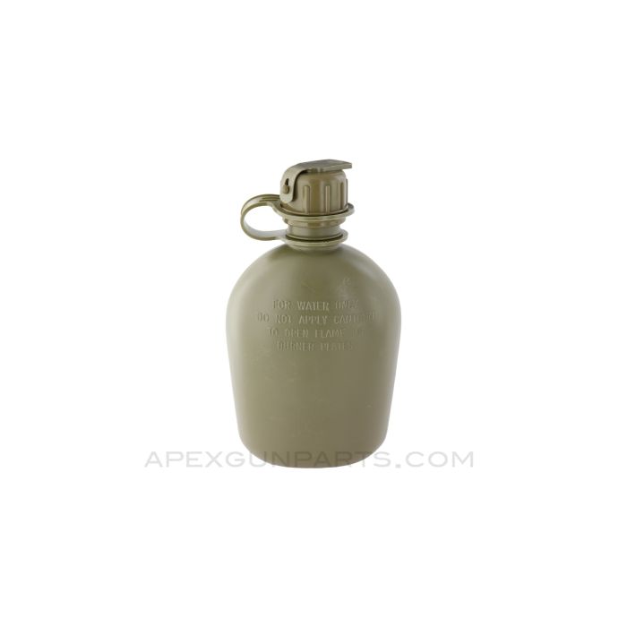 U.S. Surplus 1 Quart Canteen OD Green, *Very Good+*